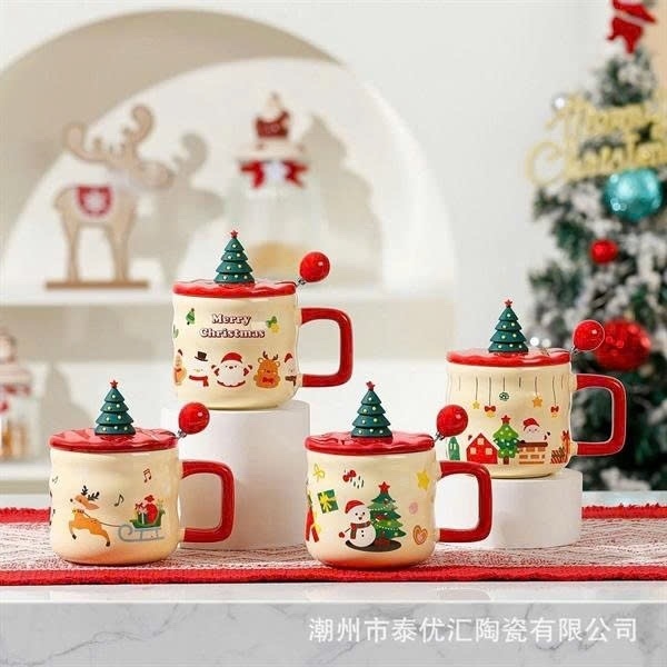Ly Sứ Noel Charm Cây Thông 380ML (Thùng 60)