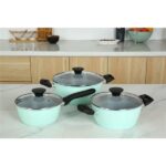 Bộ 3 Nồi Nhôm Chống Dính Greencook GCS229-T1 (Thùng 4)