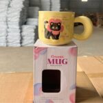 Ly Sứ Quai Cầm Hình Mèo Mun 380ML (Thùng 80)