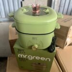 Nồi Lẩu Hấp Điện Xanh 24cm YW029 (Thùng 16)