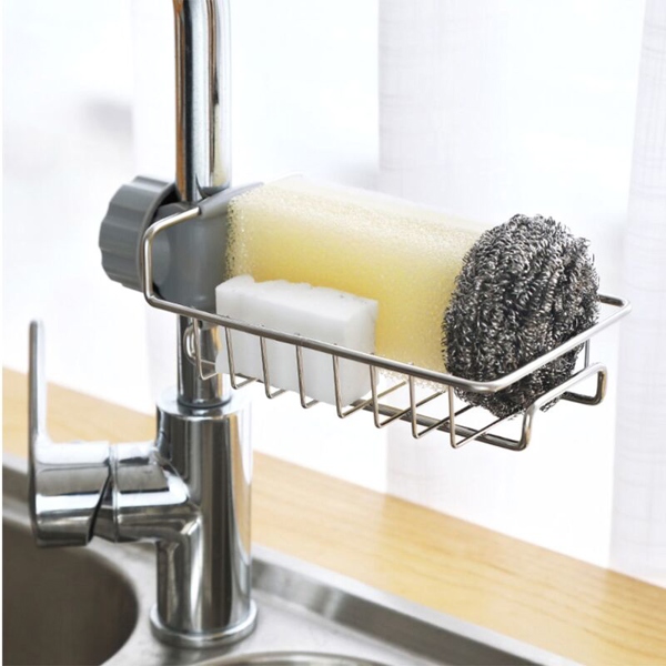Kệ Đựng Đồ Rửa Chén Inox Gắn Vòi (Thùng 120)