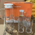 Set 5 Bình Ly Thủy Tinh Trong Suốt (Thùng 12)