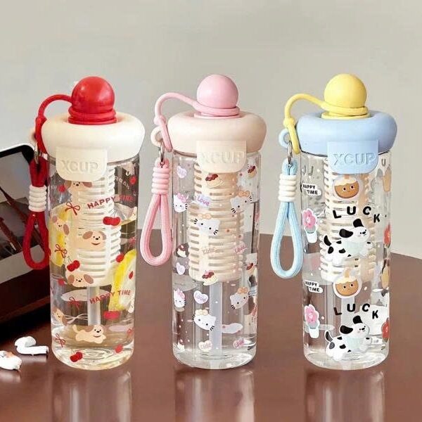 Bình Nhựa Nắp Tròn XCup 600ML (Thùng 80)