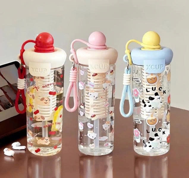 Bình Nhựa Nắp Tròn XCup 600ML (Thùng 80)