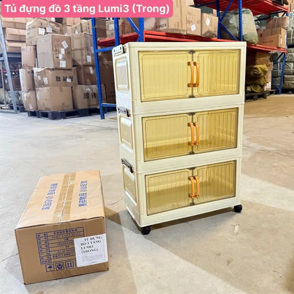 Tủ đựng đồ 3 tầng Lumi3 (Trong)