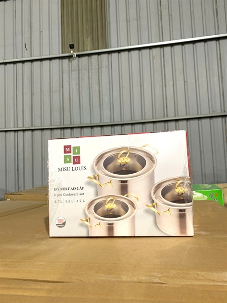 Bộ 3 Nồi Cao Cấp Mitsu (Thùng 6) - HÀNG KHÔNG NẮP