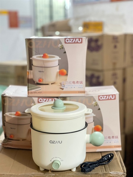 Ca Nấu Mì Tay Cầm OZHU Màu Trắng (Thùng 36 Cái)