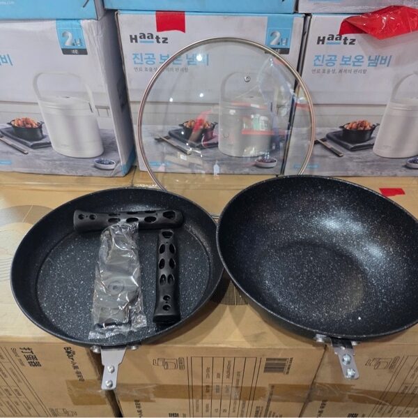 Set 2 Chảo Sắt Phủ Chống Dính VT30-2