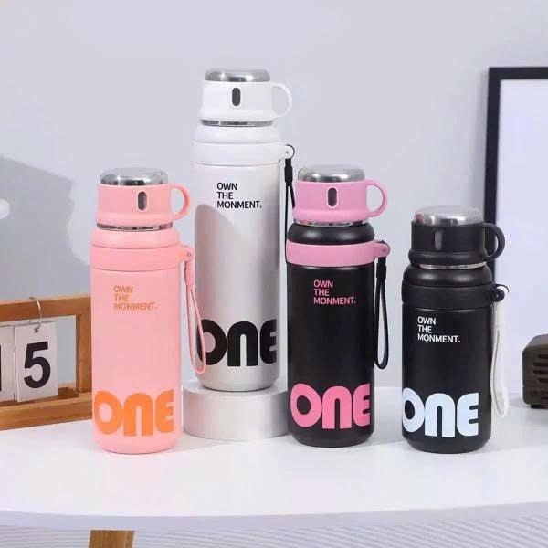 Bình Inox Kèm Ly One 1000ml (Thùng 50)