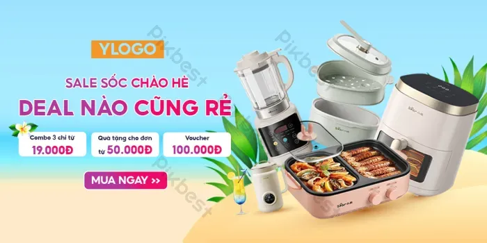 Tải miễn phí Banner Sale Sốc Chào Hè Deal Nào Cũng Có Cho Shop Bán đồ Gia Dụng | PSD chuyên nghiệp - Pikbest