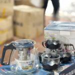 Ấm Pha Trà Kèm 4 Ly Thủy Tinh (Thùng 24)