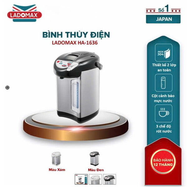 Bình Thủy Điện 3.6L LADOMAX HA-1636