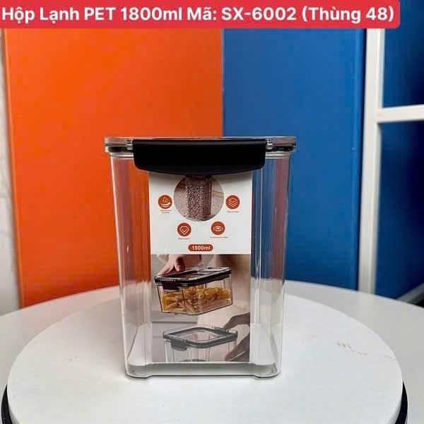 (1800ML) Hộp Lạnh PET (Mã: SX-6002) - (Thùng 48)