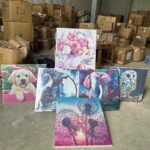 Tranh Đính Đá 5D Kèm Khung PVC (Thùng 20)