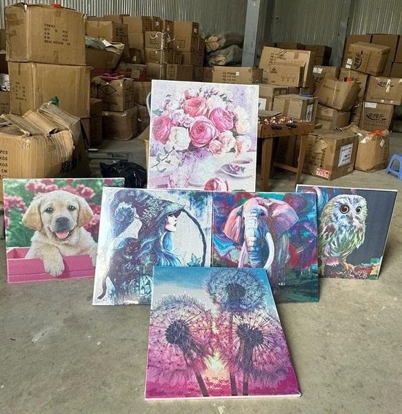 Tranh Đính Đá 5D Kèm Khung PVC (Thùng 20)