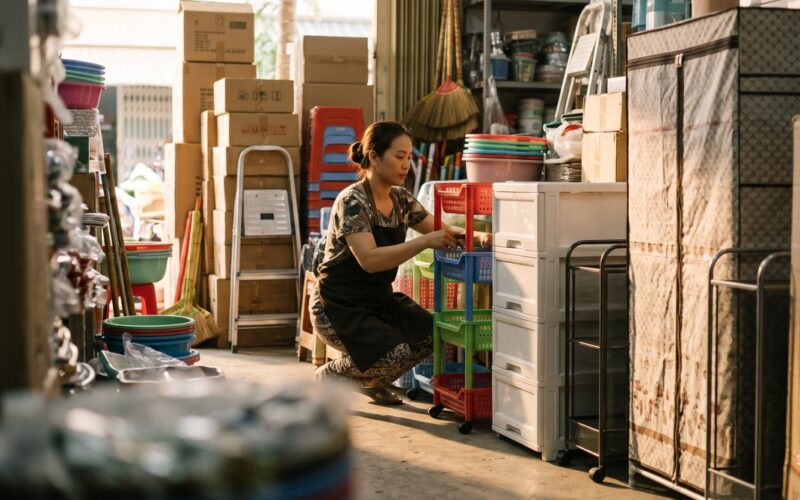 Nhập kệ tủ đựng đồ sỉ cho shop gia dụng mùa dọn nhà cuối năm