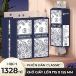 Giấy Rút C&E Hoa Xanh Mã 1328-6 - Thùng 6 Gói